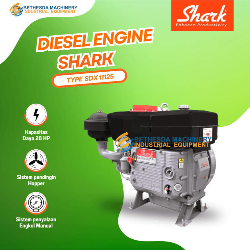 Diesel Marine Shark 30PK SDX 1125H